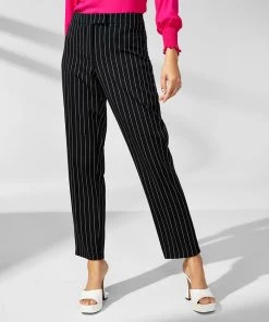 Anne Klein Women's Pinstripe Straight-Leg Pants