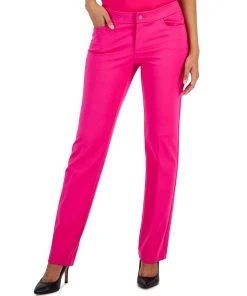 Anne Klein Women's Compression Fly-Front Bootcut Pants