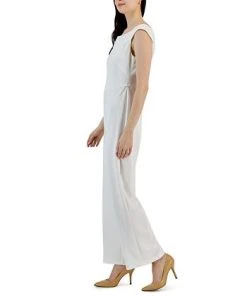 Connected Women's Scuba Crepe Sleeveless Wide-Leg Jumpsuit -CeCe cloth-shop 22996145 fpx