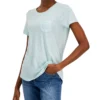 Style & Co Women's Scoop-Neck Short-Sleeve Pocket T-Shirt, Created For Macy's