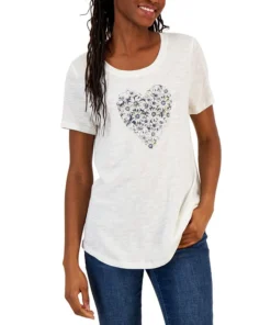 Style & Co Women's Graphic Short-Sleeve T-Shirt, Created For Macy's