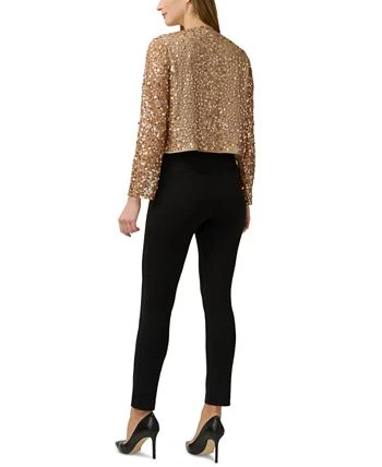 Adrianna Papell Women's Sequined Collarless Jacket 2 Adrianna Papell Women's Sequined Collarless Jacket - Image 2