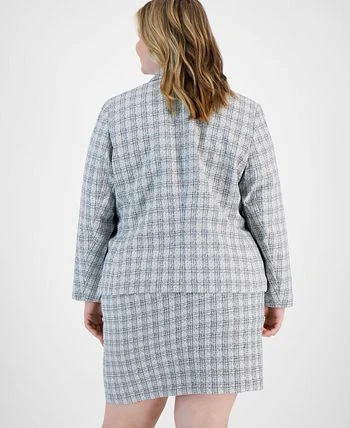 Bar III Plus Size Faux Double Breasted Blazer, Created For Macy's 2 Bar III Plus Size Faux Double Breasted Blazer, Created For Macy's - Image 2