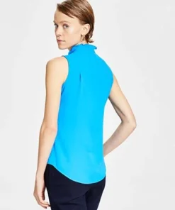 Bar III Women's Ruffled Top, Created For Macy's 9 Bar III Women's Ruffled Top, Created For Macy's -CeCe cloth-shop 23033516 fpx