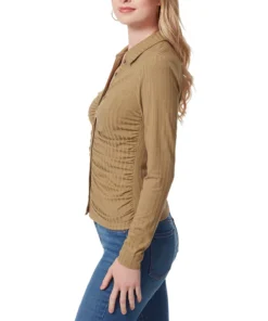 Jessica Simpson Women's Wren Collared Button-Up Top 12 Jessica Simpson Women's Wren Collared Button-Up Top -CeCe cloth-shop 23046697 fpx