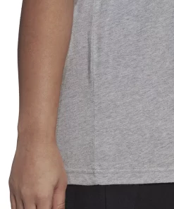 ADIDAS Plus Size Essentials Slim 3-Stripes T-Shirt -CeCe cloth-shop 23048898 fpx