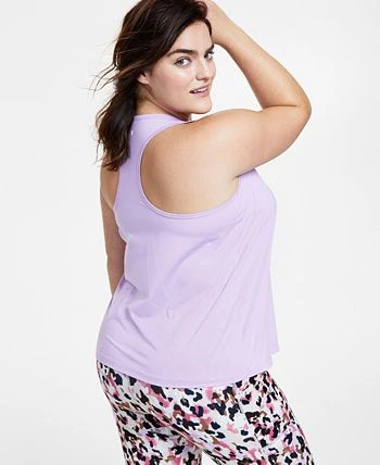 ID Ideology Plus Size Textured Tank Top, Created For Macy's 2 ID Ideology Plus Size Textured Tank Top, Created For Macy's - Image 2