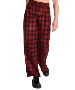 Steve Madden Women's Isabella Plaid Wide-Leg Pants -CeCe cloth-shop 23136876 fpx