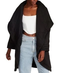 Steve Madden Women's Quilted Jones Open-Front Jacket