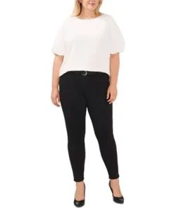 Vince Camuto Plus Size Puff-Sleeve Crewneck Top -CeCe cloth-shop 23149440 fpx