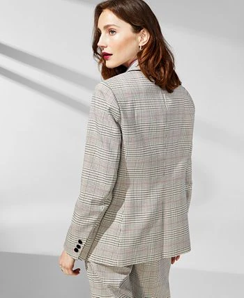 Anne Klein Women's Plaid Notched-Collar Blazer 2 Anne Klein Women's Plaid Notched-Collar Blazer - Image 2
