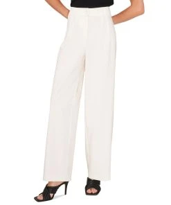 Vince Camuto Women's Solid-Color Pintuck Wide-Leg Trousers