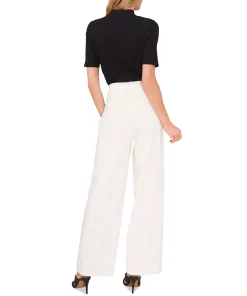 Vince Camuto Women's Solid-Color Pintuck Wide-Leg Trousers -CeCe cloth-shop 23186126 fpx