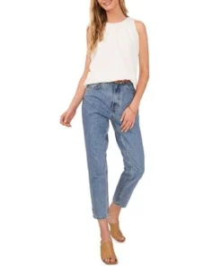 Vince Camuto Women's Shirred-Neck Sleeveless Blouse 7 Vince Camuto Women's Shirred-Neck Sleeveless Blouse -CeCe cloth-shop 23186214 fpx