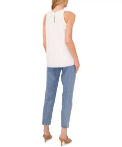 Vince Camuto Women's Shirred-Neck Sleeveless Blouse 8 Vince Camuto Women's Shirred-Neck Sleeveless Blouse -CeCe cloth-shop 23186215 fpx