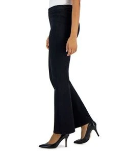 Anne Klein Women's Denim Pull-On Flare-Leg Pants -CeCe cloth-shop 23206754 fpx