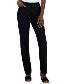 Alfani Women's Essential Mid-Rise Straight-Leg Pants, Created For Macy's