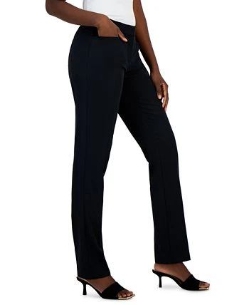 Alfani Women's Essential Mid-Rise Straight-Leg Pants, Created For Macy's 3 Alfani Women's Essential Mid-Rise Straight-Leg Pants, Created For Macy's - Image 3