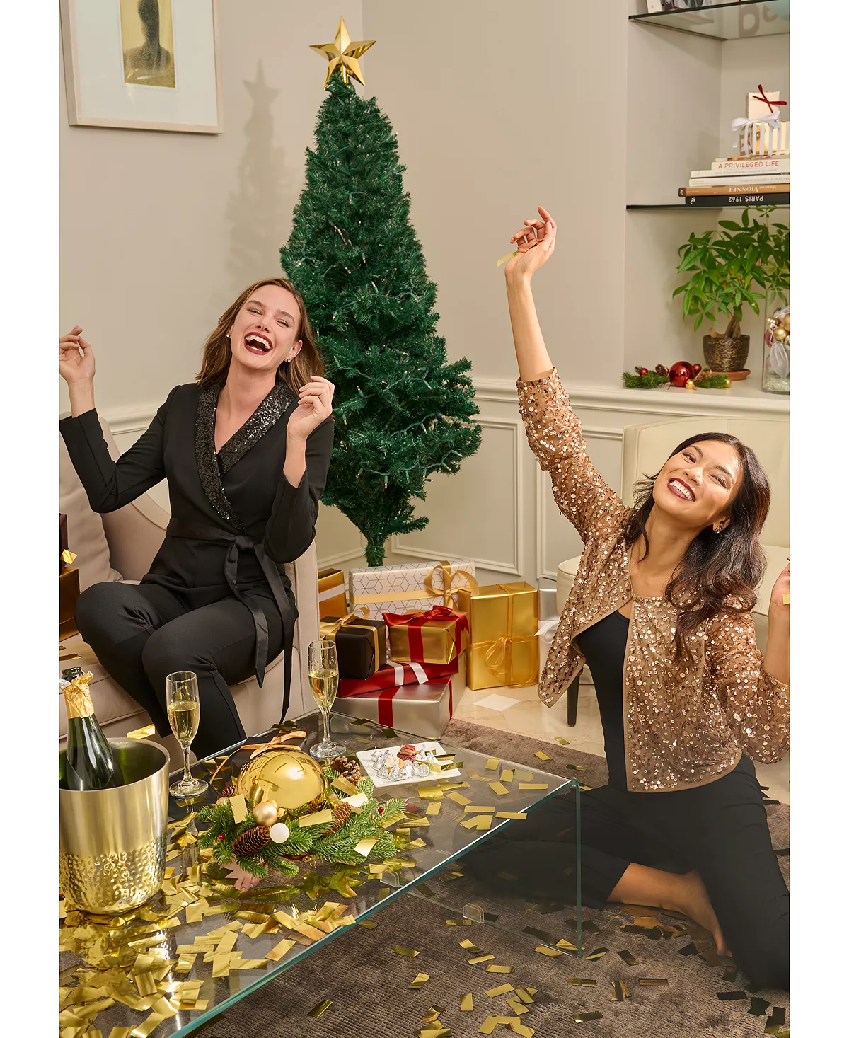 Adrianna Papell Women's Sequined Collarless Jacket 7 Adrianna Papell Women's Sequined Collarless Jacket - Image 7