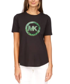Michael Kors Women's Printed Charm-Logo T-Shirt