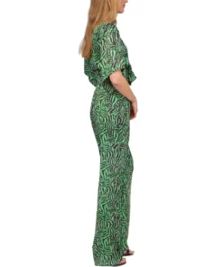 Michael Kors Women's Zebra-Print Tie Jumpsuit -CeCe cloth-shop 23261879 fpx