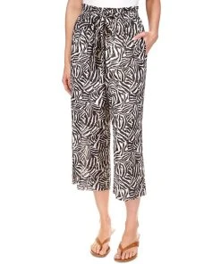 Michael Kors Women's Metallic Zebra-Print Pants
