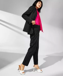 Anne Klein Women's Pinstripe Straight-Leg Pants -CeCe cloth-shop 23275161 fpx
