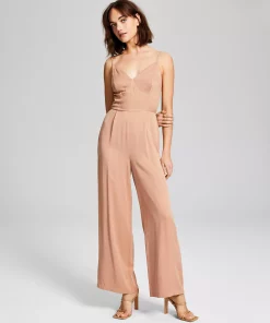 And Now This Women's Sleeveless Pull-On Wide-Leg Jumpsuit 11 And Now This Women's Sleeveless Pull-On Wide-Leg Jumpsuit -CeCe cloth-shop 23304528 fpx