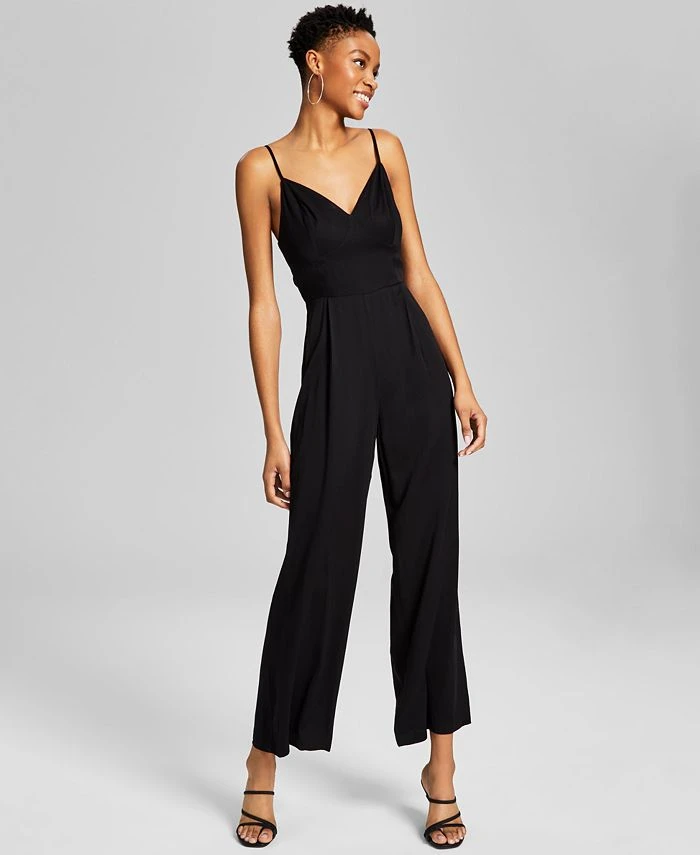 And Now This Women's Sleeveless Pull-On Wide-Leg Jumpsuit 1 And Now This Women's Sleeveless Pull-On Wide-Leg Jumpsuit