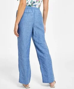 Charter Club Women's Linen Drawstring-Waist Pants, Created For Macy's 11 Charter Club Women's Linen Drawstring-Waist Pants, Created For Macy's -CeCe cloth-shop 23306039 fpx