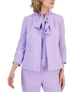 Kasper Women's Crepe Kiss-Front Blazer -CeCe cloth-shop 23315505 fpx