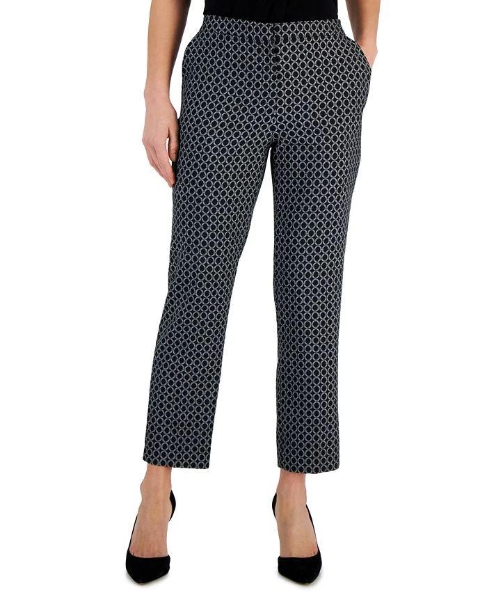 Kasper Women's Printed Ankle Pants 1 Kasper Women's Printed Ankle Pants