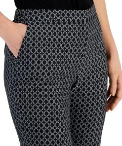 Kasper Women's Printed Ankle Pants 9 Kasper Women's Printed Ankle Pants -CeCe cloth-shop 23315544 fpx