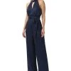 Adrianna Papell Women's Metallic Crinkled Jumpsuit