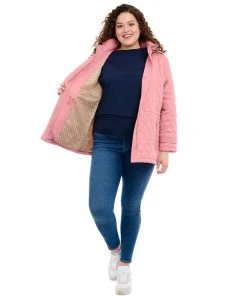 Michael Kors Women's Plus Size Quilted Hooded Anorak Coat -CeCe cloth-shop 23350631 fpx