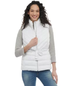 Michael Kors Women's Packable Belted Puffer Vest -CeCe cloth-shop 23350666 fpx