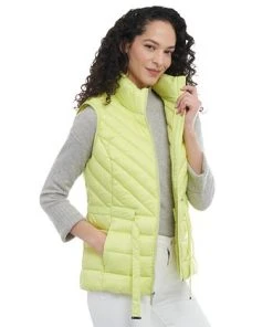 Michael Kors Women's Packable Belted Puffer Vest -CeCe cloth-shop 23350680 fpx