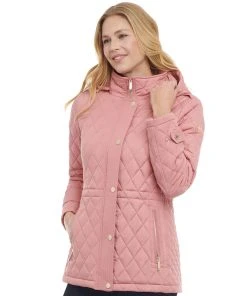 Michael Kors Women's Quilted Hooded Anorak Coat 12 Michael Kors Women's Quilted Hooded Anorak Coat -CeCe cloth-shop 23350717 fpx