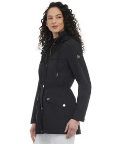 Michael Kors Women's Petite Hooded Anorak Coat -CeCe cloth-shop 23350761 fpx