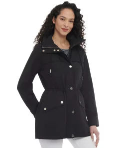 Michael Kors Women's Petite Hooded Anorak Coat -CeCe cloth-shop 23350762 fpx
