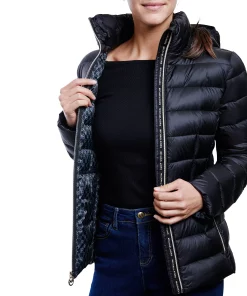 Michael Kors Women's Hooded Packable Down Shine Puffer Coat, Created For Macy's -CeCe cloth-shop 23350867 fpx