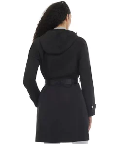Michael Kors Women's Belted Hooded Trench Coat -CeCe cloth-shop 23350875 fpx 1