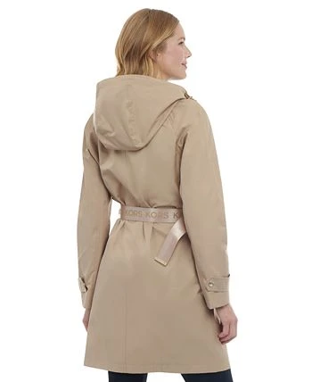 Michael Kors Petite Belted Hooded Trench Coat 2 Michael Kors Petite Belted Hooded Trench Coat - Image 2