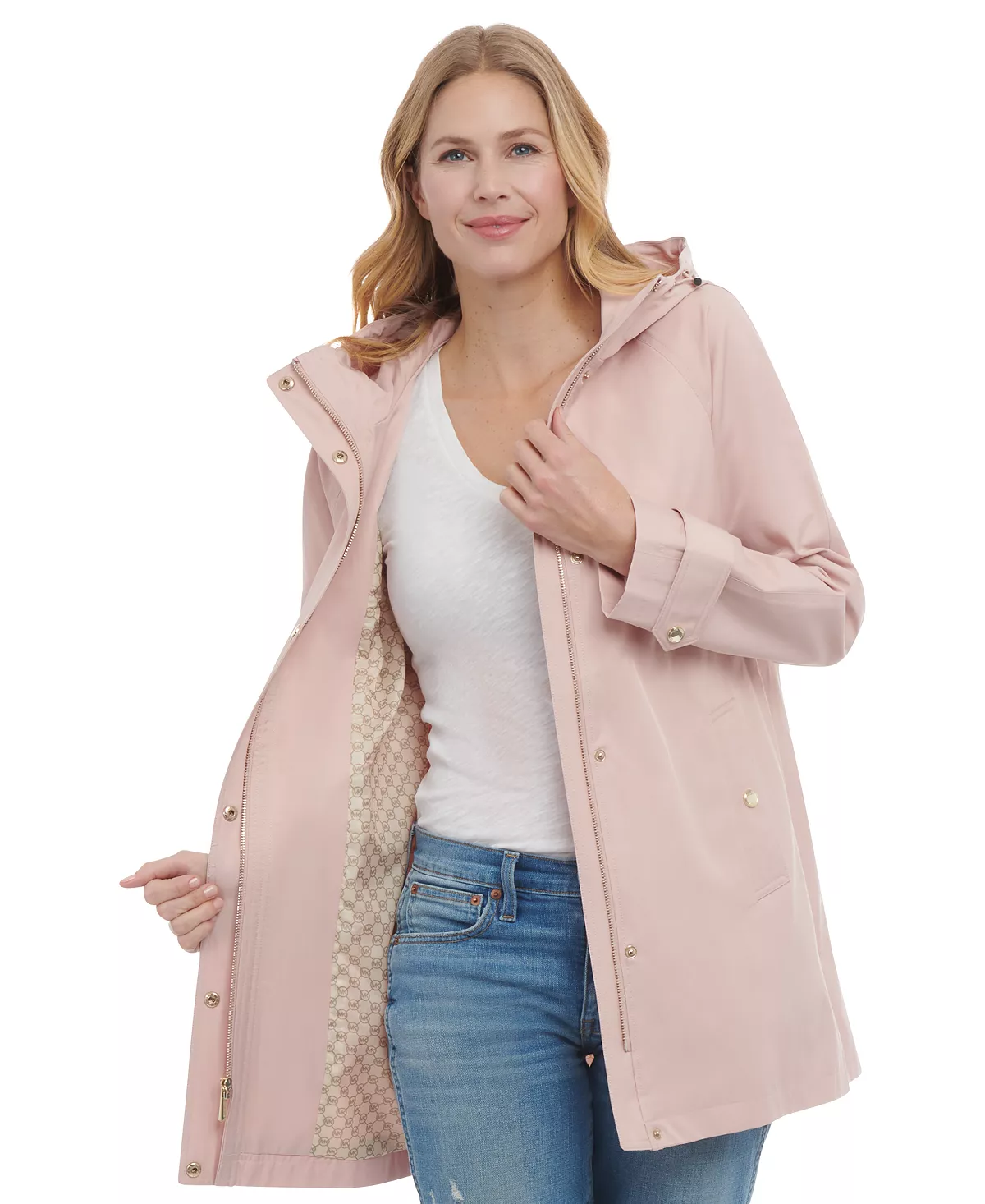 Michael Kors Women's Hooded A-Line Coat 7 Michael Kors Women's Hooded A-Line Coat - Image 7