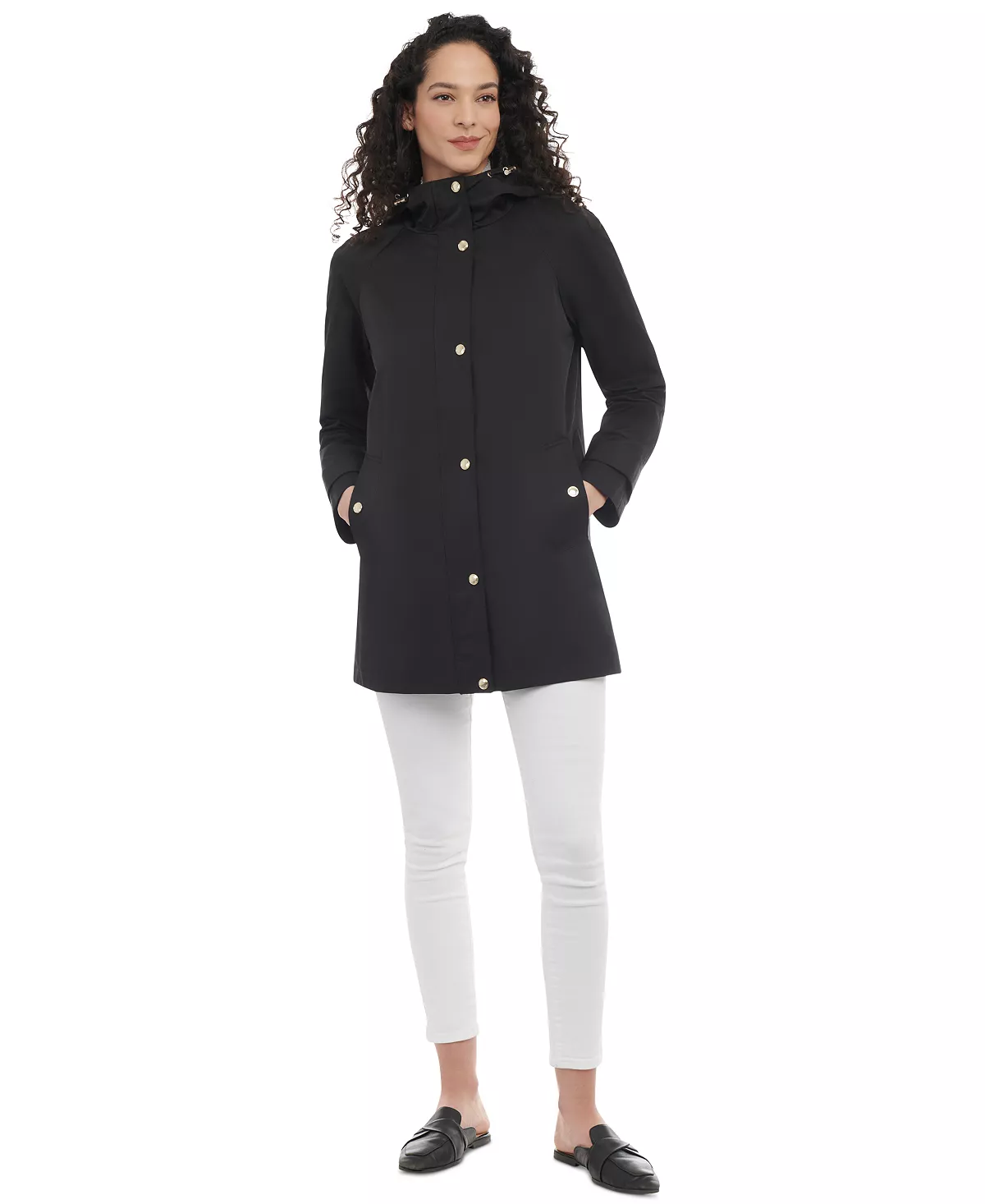 Michael Kors Women's Hooded A-Line Coat 4 Michael Kors Women's Hooded A-Line Coat - Image 4