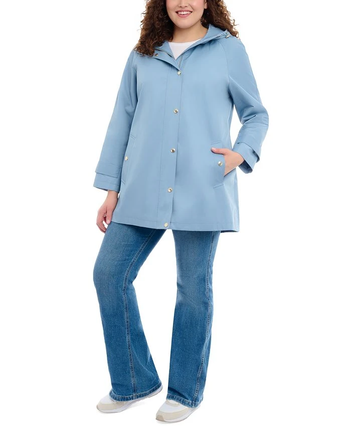 Michael Kors Women's Plus Size Hooded A-Line Coat 1 Michael Kors Women's Plus Size Hooded A-Line Coat