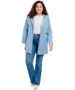 Michael Kors Women's Plus Size Hooded A-Line Coat 11 Michael Kors Women's Plus Size Hooded A-Line Coat -CeCe cloth-shop 23350972 fpx