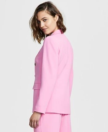 Bar III Women's Textured-Crepe Button-Front Blazer, Created For Macy's 2 Bar III Women's Textured-Crepe Button-Front Blazer, Created For Macy's - Image 2