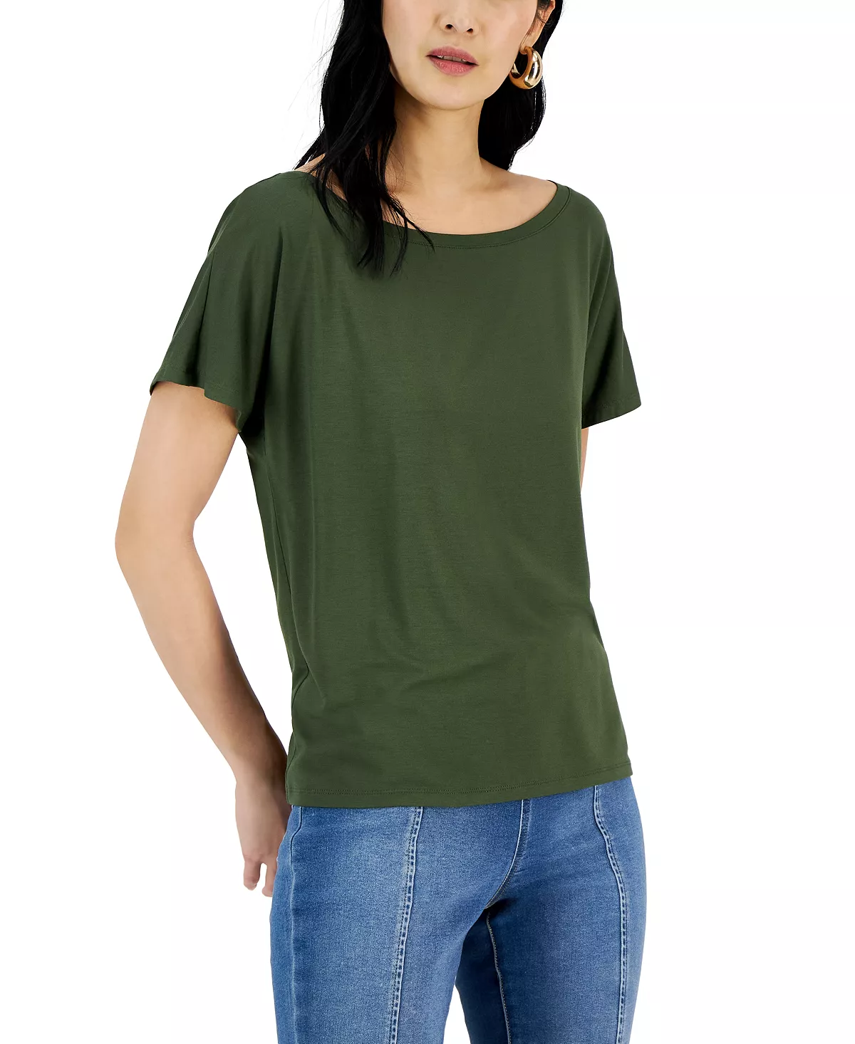 INC International Concepts Women's Dolman-Sleeve Top, Created For Macy's 7 INC International Concepts Women's Dolman-Sleeve Top, Created For Macy's - Image 7