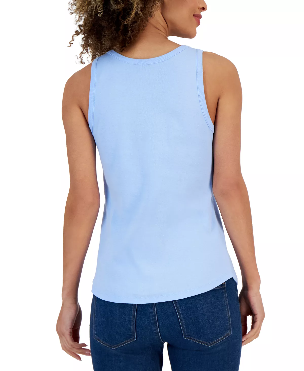 Charter Club Women's Supima® Cotton Scoop-Neck Tank Top, Created For Macy's 9 Charter Club Women's Supima® Cotton Scoop-Neck Tank Top, Created For Macy's - Image 9